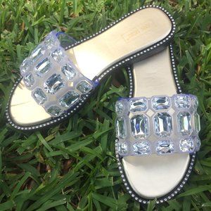 Santana Chunky Rhinestone Bling Sandal